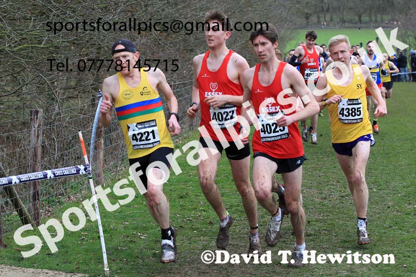 Senior Mens 2023 UK CAU Inter Counties Cross Country Champs, Prestwold Hall, Loughborough. Photo: David T. Hewitson/Sports for All Pics